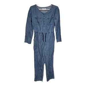 Old Navy Blue Denim Jumpsuit Juniors XXL 18 Medium Wash